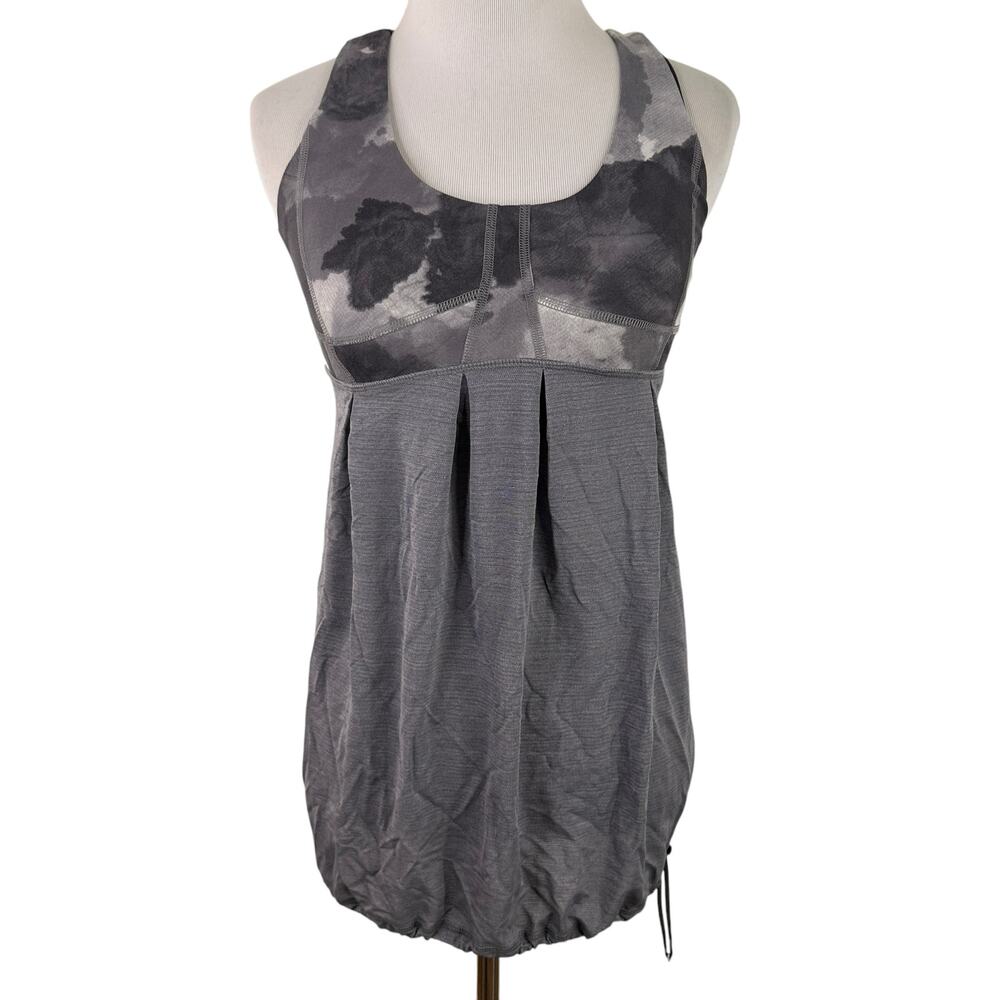 Lululemon Run Your Heart Out Grey Tank Top Size 6
